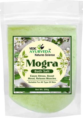 VEDICAYURVEDA Mogra Bath Salt Muscle Aches Pain Relief| Women & Men | 200g