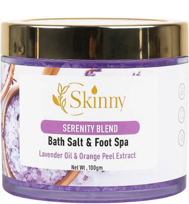 SKINRY Serenity Blend - Bath Salt & Foot Spa | With Lavender and Orange Peel Extract