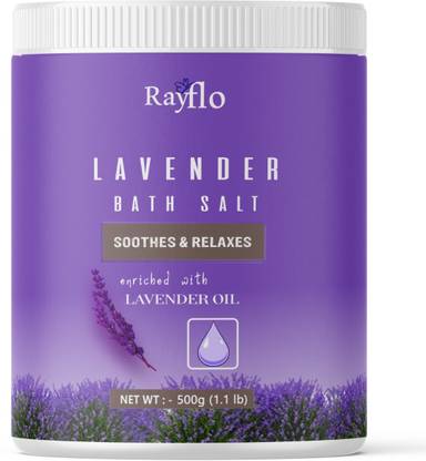 rayflo Lavender bath salt for pain relief, better sleep and detoxification