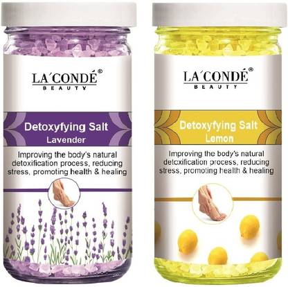 La'Conde Lavender & Lemon Detoxifying Bath Salt (Each, 200g) Combo of 2