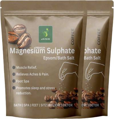 JAINIK Coffee Bath Salt & magnesium Sulphate for Pain Relief, Epsom Salt for Foot, Spa