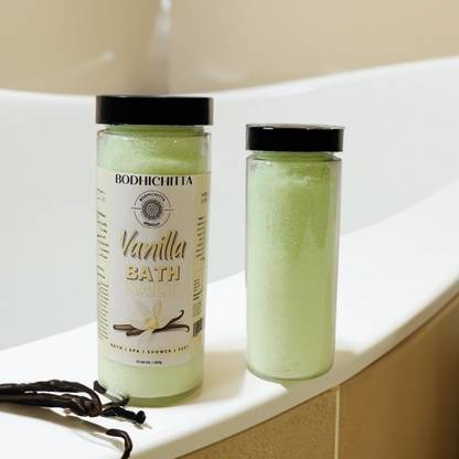 Bodhichitta Vanilla Bath Salt | Indulge in Sweet Aromatherapy Bliss for Luxurious Relaxation
