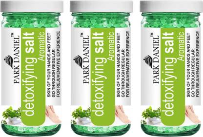 PARK DANIEL Premium Aromatic Bath Salt - For Radiant & Clean Skin- Pedicure & Manicure Salt Combo Pack Of 3 Jars of 200 gms(600 gms)