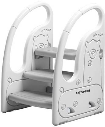 Eazy Kids 3 Step Stool-Grey Stool