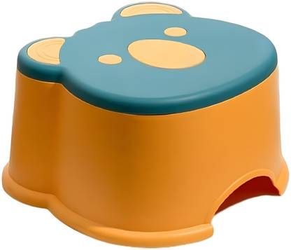 TROVEXX Bear Pattern Table for Kids, 70kg Load Capacity Footstool with Non Slip Grip Baby Bath Seat