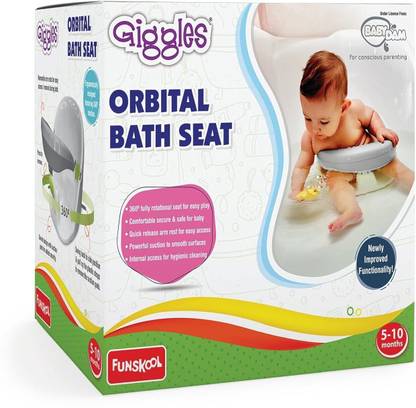 Funskool Newborn Orbital Bath Seat for Babies 5 Months & Up Baby Bath Seat