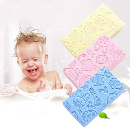 NATURE SKY Super Soft Exfoliating Bath Sponge Painless Scrub Sponge for Adults Children