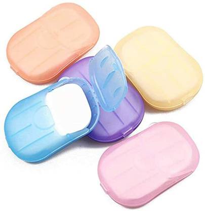 CASTLE KART Disposable Hand Washing Cleaning Paper Soap Flakes Mini Soap Paper