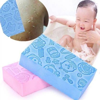 JYOTCREATION Pack Of 2 Exfoliating Magic Bath Sponge for Shower, Dead Skin Remover for Body