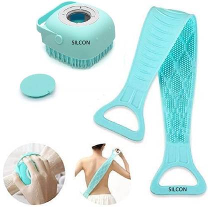 Shree Ganesh Enterprice SG Silicone Body Brush And Scrubber Combo
