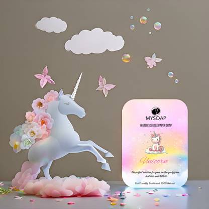 SmartSolve UNICORN PAPER SOAP I WATER SOLUBLE PAPER SOAP I ( Pack of 5) 50 STRIP