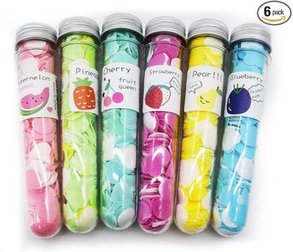 Shreejee Pack of 6 Scented Portable Tube Petals Paper Soap For Travelling x6.101 Dishwash Bar