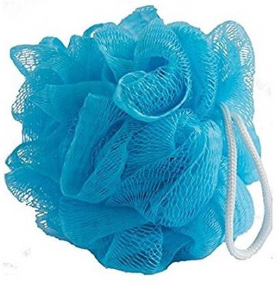 Dr. Care Super Soft Bath Sponge Fluffy Puffy Loofah (Sky Blue)