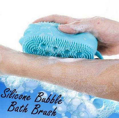 RBGIIT Silicone Bubble Bath Brush Quick Scrubbing Massage Bathroom B-227