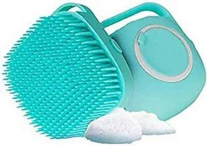 RBGIIT Silicon Wash Scrubber Body Cleaner Soap Dispenser Bathing Tool Brushes, Bathroom