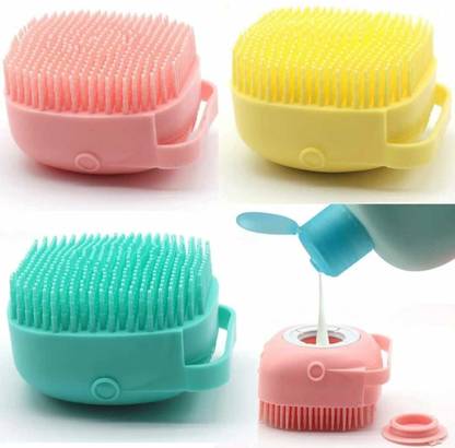 Meliora Silicone Bath Brush Shower Massage Scrubber Body Skin Exfoliating Scrubber