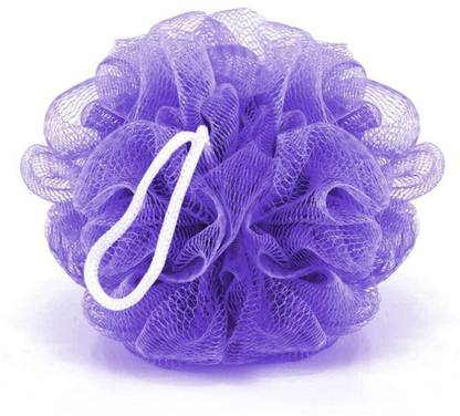 Dr. Care Super Soft Bath Sponge Fluffy Puffy Loofah (Purple)