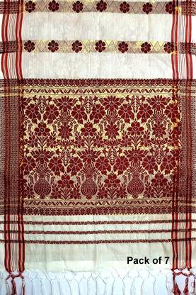 ASSAM CREATION Polycotton 250 GSM Bath Gamcha Set