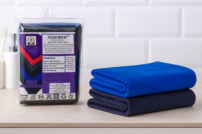 ZEDFIBER Microfiber 400 GSM Sport, Beach, Face, Hand Towel Set