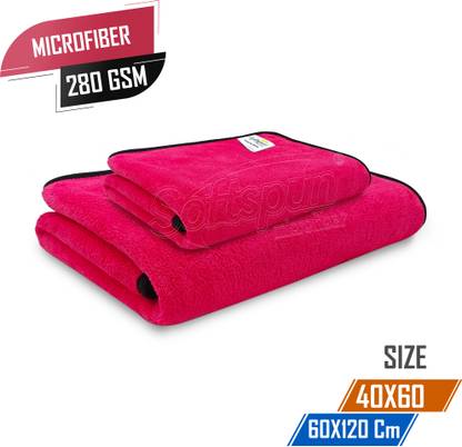 SOFTSPUN Microfiber 280 GSM Bath Towel Set