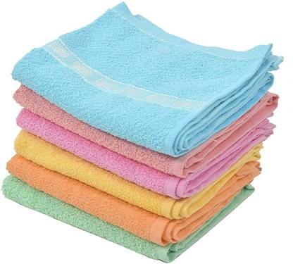 SOMUDEE kitcehn towel 6 pcs 14" x 21" size use for kitchen, gym, etc. Multicolor Cloth Napkins