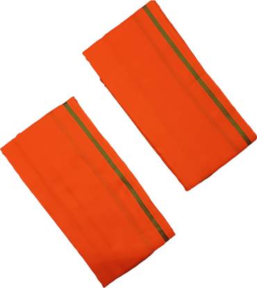Bhagwa Gamcha Cotton 120 GSM Bath, Face, Hand, Hair, Beach, Sport Gamcha