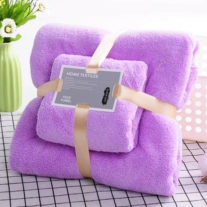QBLYN Purple Free Size Bath Robe
