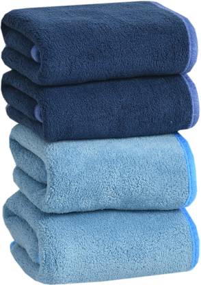 Cotton Bolls Towel माइक्रोफाइबर 340 GSM हैंड तौलिया सेट