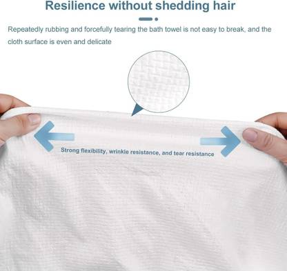 OFLI Compressed Bath Towel Tablets Pure Cotton Portable