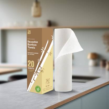 i'm eco Bamboo 100 GSM Bath, Face, Hand Towel