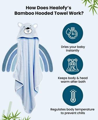 Healofy Bamboo 400 GSM Bath Towel
