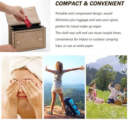Twins star MAGIC COMPRESSED EXPANDABLE TOWEL TABLETS FOR OUTDOOR USE x5.25