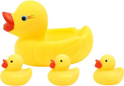 Zest4Kids Duck Family Set – 1 Big & 3 Small Ducks | Bath Toy for Babies Bath Toy