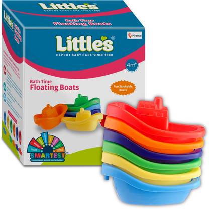 Little's Bath Time Floating Boats l Toy for babies l Infant & Preschool Toys Bath Toy