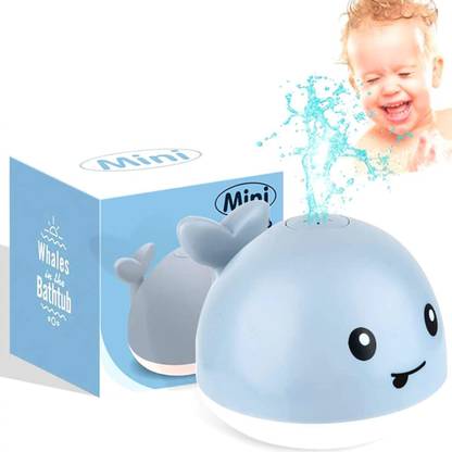 Priyadarshi Whale Fountain Baby Bath Toys Light Up Baby Pool with LED Light Water Toy Bath Toy