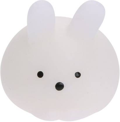 ANABGI ANAB Squishy Cute Soft Mini Squeeze Stretchy Toys Animal Healing Stress Toy for Kids Adults Reduce Stress Pressure Press (White Rabbit 1 Pc) Bath Toy