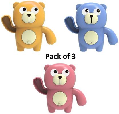 GREST Cute Floating Bear Animal Baby Swimming Bathtub Pool Toy for Kids-Any 3 Pcs Bath Toy