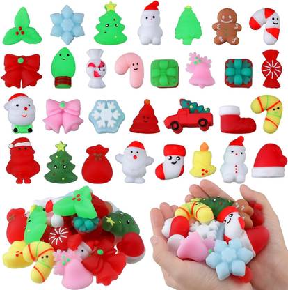 ANABGI Christmas Squishy Squeeze Toys Party Favor Kawaii Squishies Toy(pack-5) Bath Toy