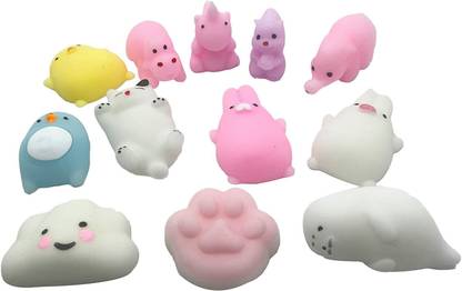 ANABGI Mini Toys Kawaii Squishies Set Cute Animal Children Toy Bath Toy
