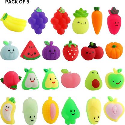 ANABGI Fruit Squishy Party Favors for Kids Classroom Prize Bath Toy
