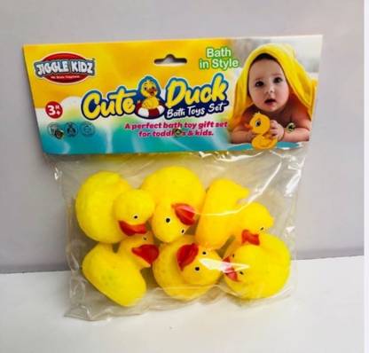 Khatushyam Baby duck 6 piss chu chu bath toys multicolour Bath Toy