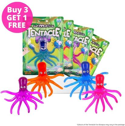 Scoobies Tentacle Fun Crawling Octopus MAXX - BUY 3 GET 1 FREE Bath Toy