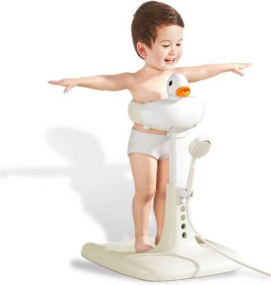 BHAJANSHREE Adjustable Baby Shower Bath Stand for 6–24 Months,duck bath stand