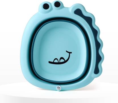 Bembika Baby Essential Wash Basin Foldable Portable Multipurpose For Baby, Kids - Blue