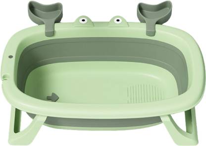 POLKA TOTS Splish Splash Foldable Bathtub For Baby Kid - Green
