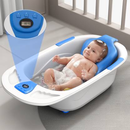 StarAndDaisy Bathtub & Bath Seat with Temperature Sensor | Baby Kids Bather chair