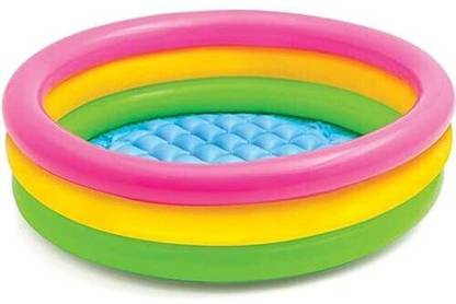 JOY MAKER Sunset Glow Baby Pool For kids Round Play Box Pool Bath Tub 1-5Years Size 2ft