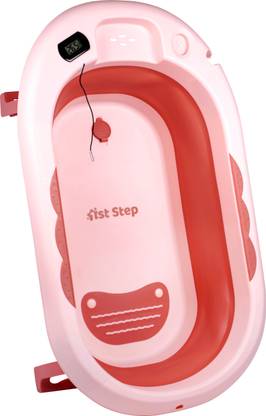1st Step Folding Bath Tub with Thermometer and Anti-Skid Base for Kids of 0 to 3 Years