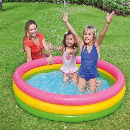 Olsic Summer Special Swimming Pool 3 feet Kid's Inflatable Baby Bath Tub