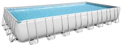 Besway Power Steel® 31'4" x 16' x 52"/9.56m x 4.88m x 1.32m Rectangular Pool Set